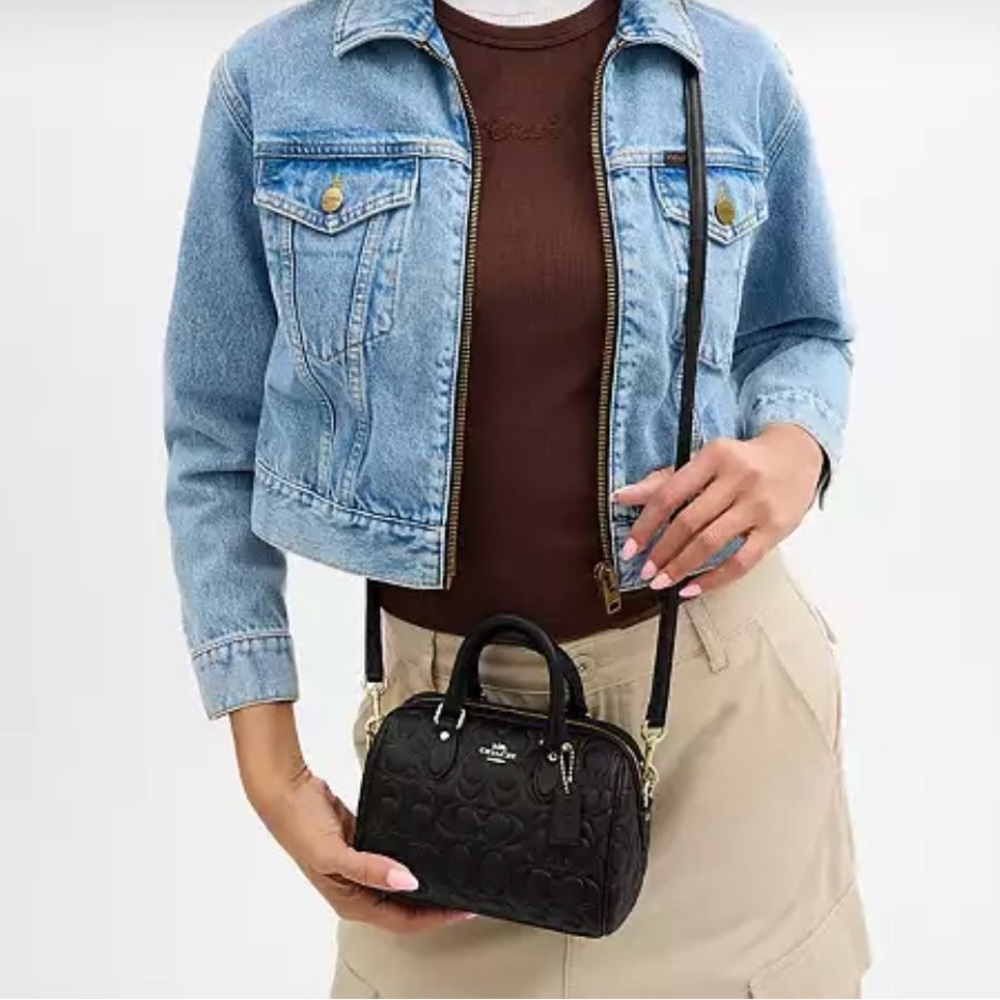 (SOLD) Coach NWT Rowan Crossbody Bag in Signature Leather - Picture 2 of 7